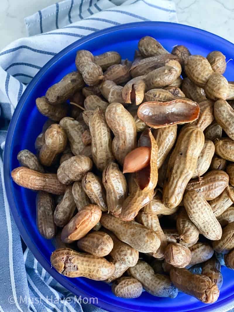 easy boiled peanuts in a bowl