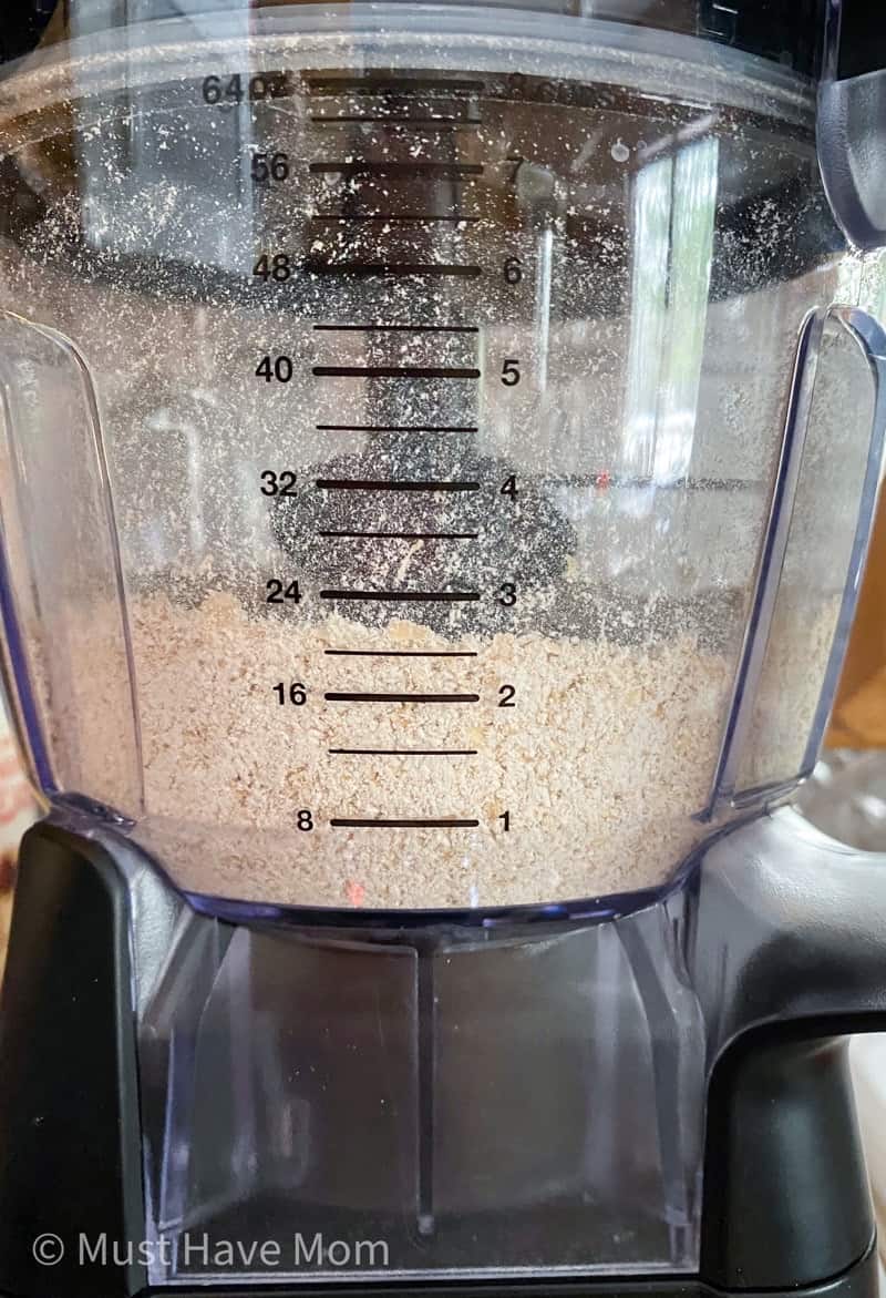 making oat flour in a food processor