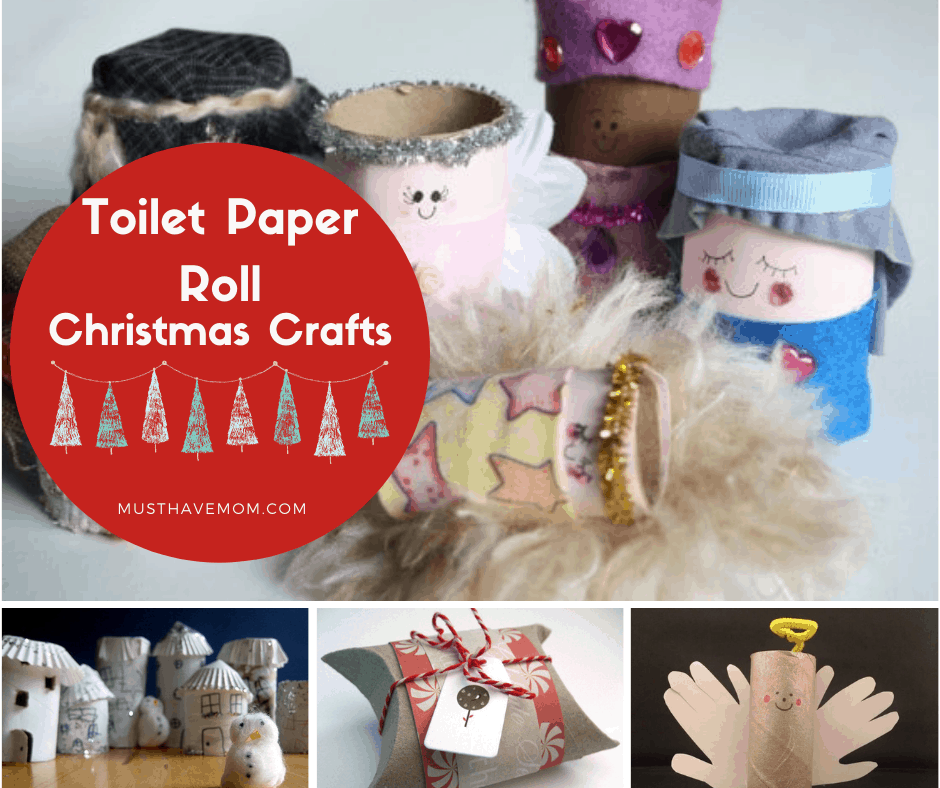 Easy Toilet Paper Roll Christmas Crafts for Kids - Thrive at Home