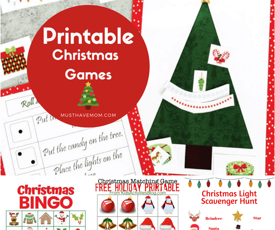 Free Printable Christmas Games