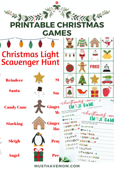 Free Printable Christmas Games - Must Have Mom