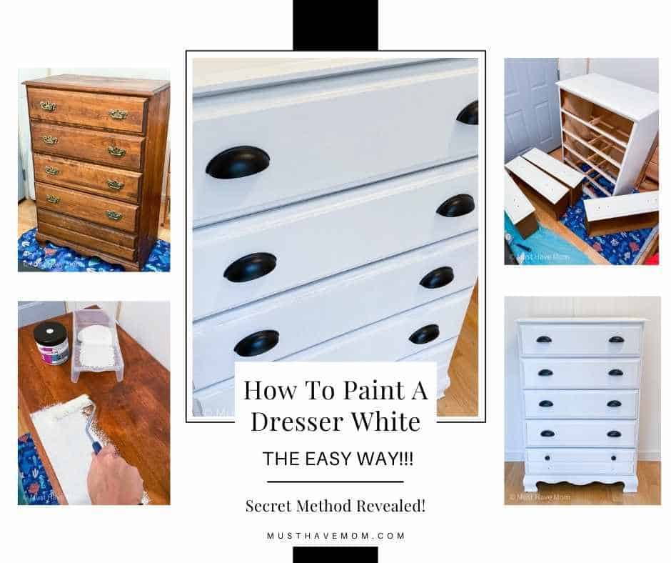 Diy Dresser Makeover The Easy Way, How To Make A Brown Dresser White