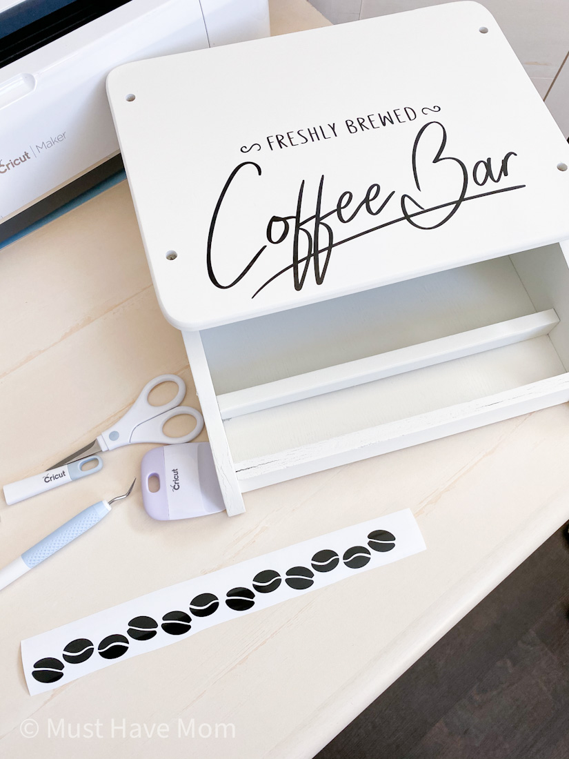 coffee bean cricut vinyl