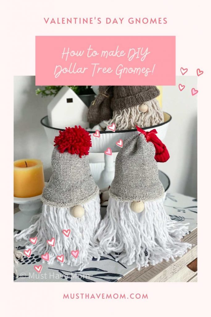 DIY Valentine's Day gnomes