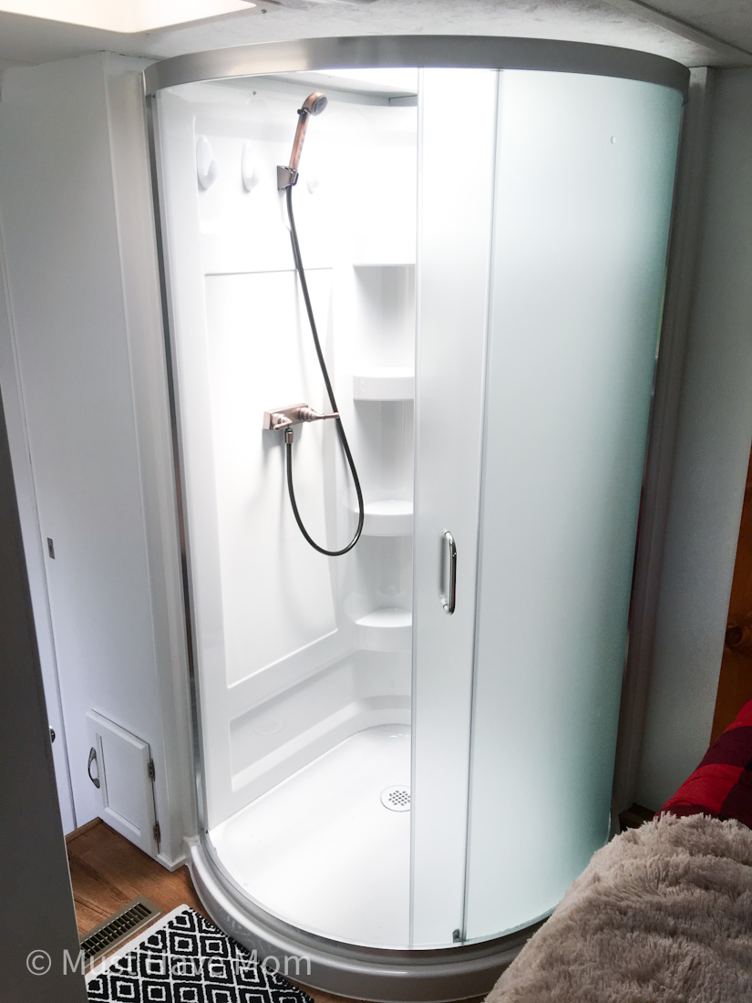 RV Shower Stall Upgrade