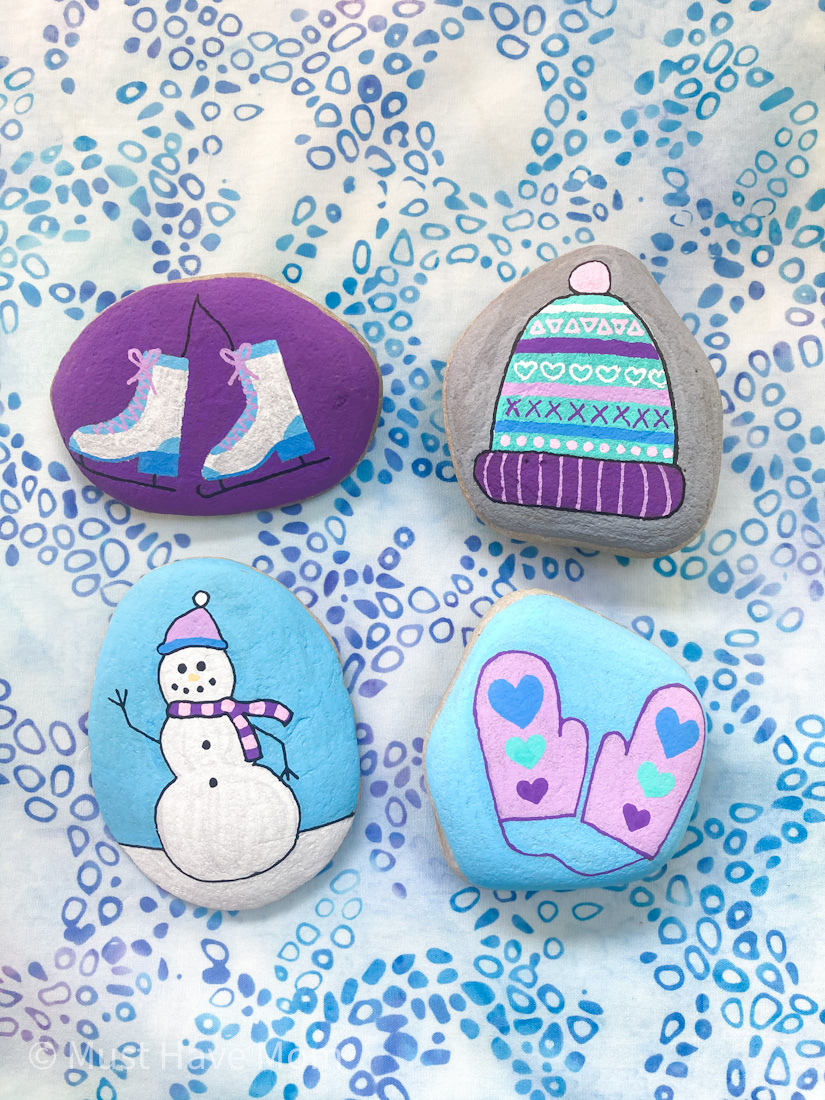 Easy rock painting for kids