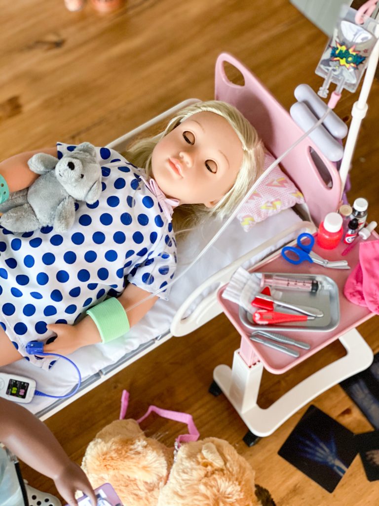 doll hospital bed