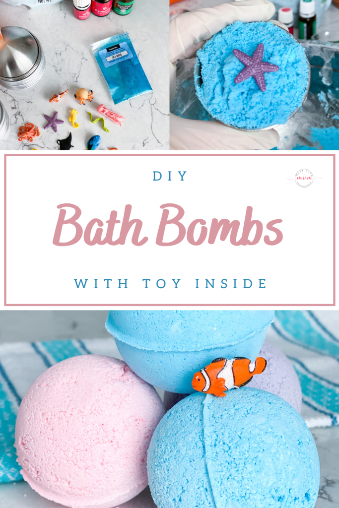The best bath bombs with a toy inside use all-natural ingredients! These fizz beautifully in the bathtub and make your skin feel silky soft. #musthavemom #bathbombs #diy #crafts