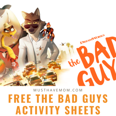 Free The Bad Guys Activity Sheets