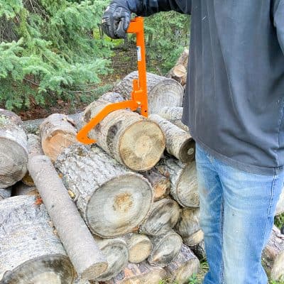 easily stack wood with this tool