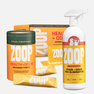 Complete Pet Bundle: Health + Odor Grooming Wipes, Towels & Stain + Odor Pro Eliminator Spray