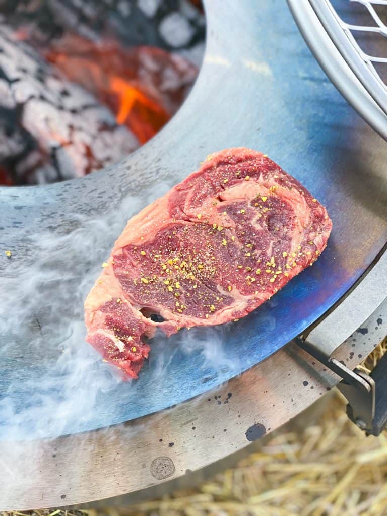 how to use the sear plate griddle for steaks