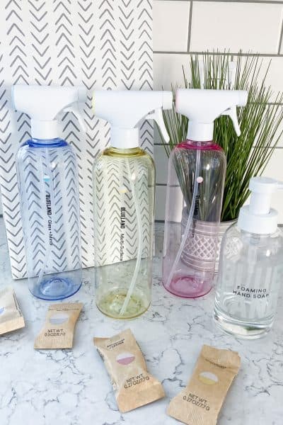 Blueland refillable bottles and tablets