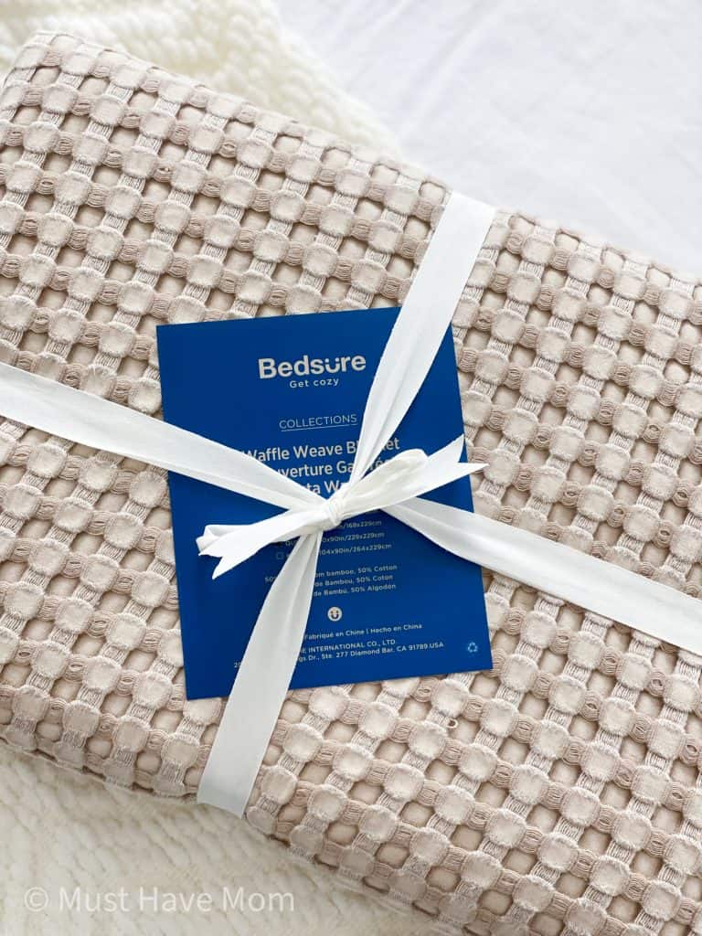 Bedsure waffle blanket 