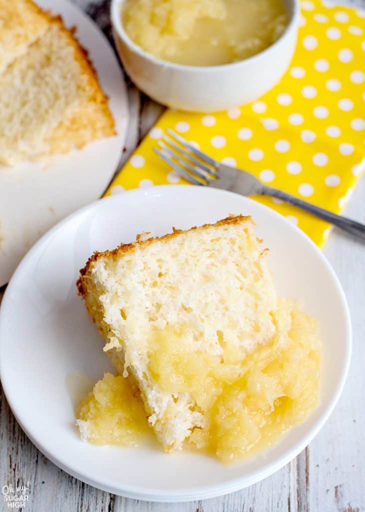 Homemade pineapple cake 